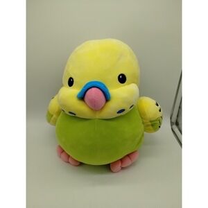 Fiesta Huggy Huggables VERNON Parakeet Budgie Bird Plush 12" Soft Embroidered